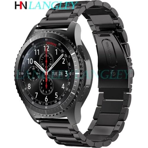Gear S3 Watch Band Stainless Steel Watch Bands Link Bracelet 22mm Strap for Samsung Gear S3 Classic /Frontier Galaxy Watch 46mm