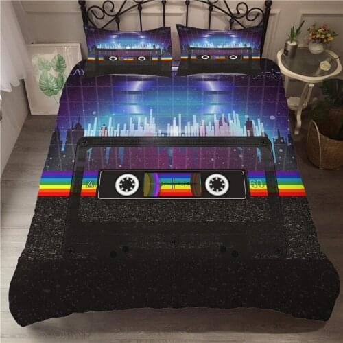 A Bedding Set 3D Printed Duvet Cover Bed Set Musical Note Home Textiles for Adults Bedclothes with Pillowcase #YF10