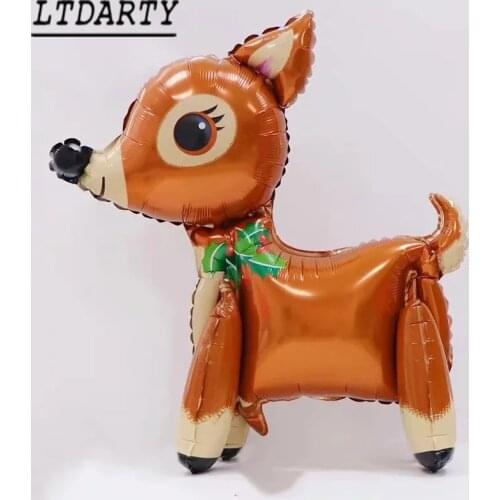 Elk Reindeer Animal Foil Helium Balloon Merry Christmas New Year Christmas Decoration Birthday Party Decoration Kids