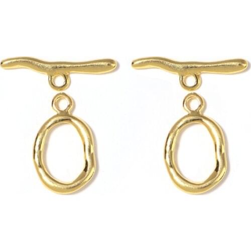 5pcs/lot Metal Copper Curved OT Clasps Toggle Clasps Accessories For Bracelet Necklace Handmade Jewelry Making Supplies