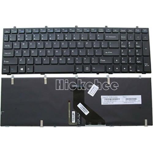 New US laptop keyboard with Backlit For CLEVO W350 W350STQ W350SKQ W370 W350ETQ