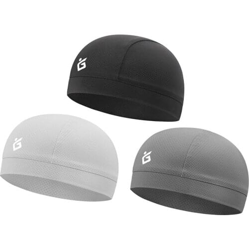 Cooling Skull Cap Breathable Sweat Wicking Cycling Running Hat Anti-UV Cap Odorless Sweat-Absorbent No Discoloration
