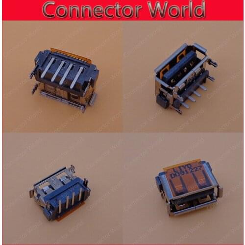 20-100pcs/lot Original New Laptop 2.0 USB Jack Connector AF Type 1cm length USB sockect for HP Acer Dell etc
