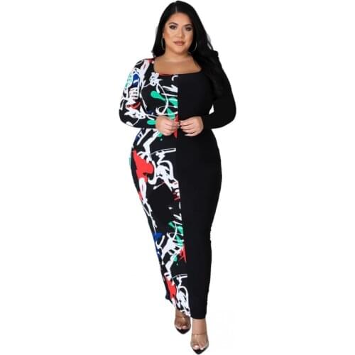 3XL 4XL Plus Size African Dress For Women Fashion Dashiki Print Ruffles Vestido 2021 New Arrival Robe Elegant Africa Party Dress