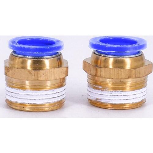 G1/8"1/4"3/8"1/2"3/4" BSP Male x Fit Tube OD 4/6/8/10mm Brass Pneumatic Air Hose Quick Connector Push In Coupler Water Gas Oil