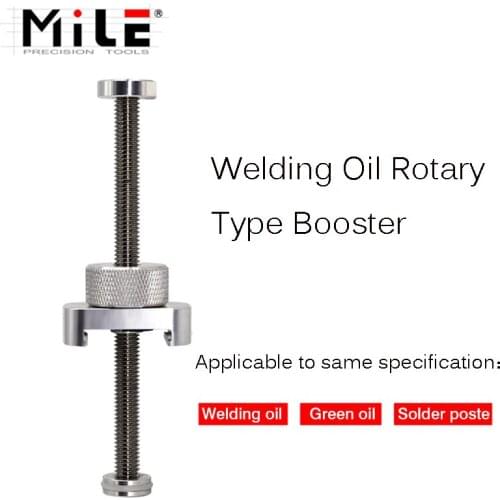 MILE Aluminum Alloy Rotary Solder Paste Booster UV Solder Mask Ink Welding Oil Needle Barrel Booster Propulsion Tools