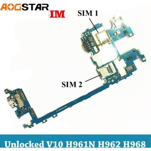 Aogstar Unlocked Dual Sim Mobile Electronic Panel Mainboard Motherboard Circuits Flex Cable For LG V10 H961 H962 H968