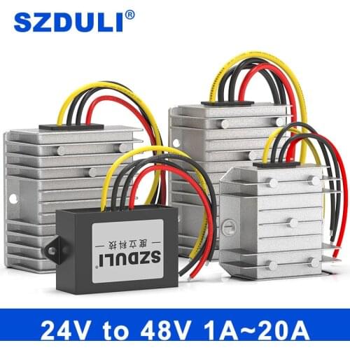 SZDULI DC DC 24v to 48v boost converter 24vdc to 48vdc voltage regulator 1A to 20A output boost power converter