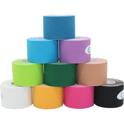 5M*2.5CM Kinesiology Tape Athletic Muscle Support Sport Therapeutic Tape Elastic Sports Bandage Muscle First Aid Kit Bandage