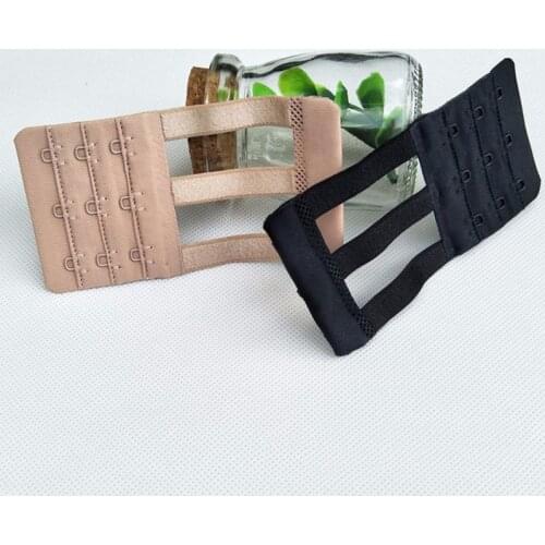 Women Bra Strap Extender 3 Rows 3 Hooks Bra Extenders Clasp Strap Underwear Sewing Tools Intimates Accessories 1PC 2Colors