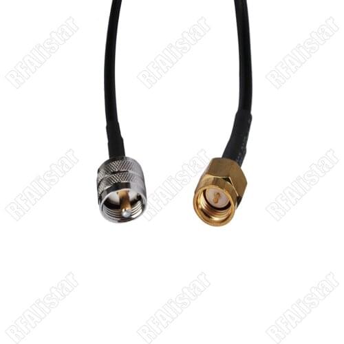 UHF Male PL259 to SMA Male Plug RF Pigtail Coaxial Cable PL-259 RG174 For Ham Radio Wifi 15cm/30cm/50cm/1M/2M Or Custom Requests