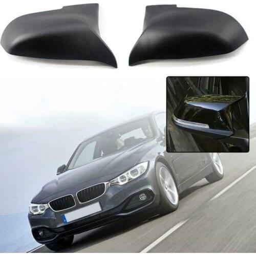 1 Pair Gloss Black Side Mirror Cover Cap Rearview ABS Mirror Caps Replace For Bmw F20 F21 F87 M2 F23 F30 F36 X1 E84