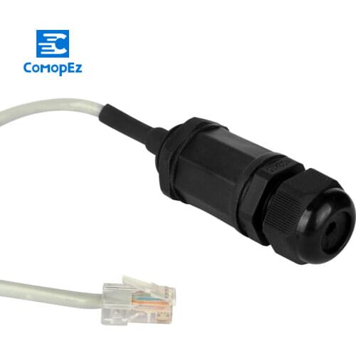1PCS Network Waterproof Connector RJ45 Cable Connector Flame Retardant LAN Panel Mount Wire Connector