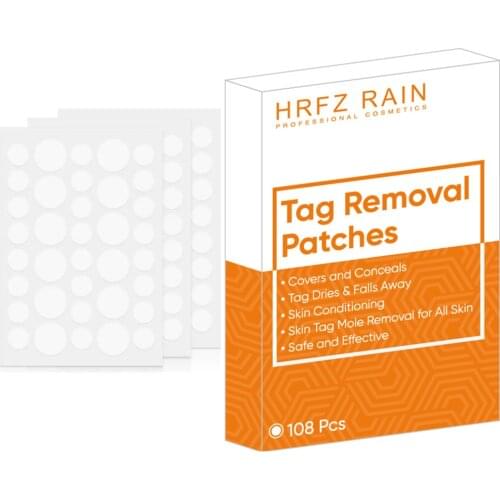 108 Pcs Warts and Moles Remover Patches Wart Remover Patches for All Skin Types