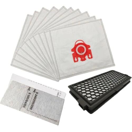 13pcs/lot Vacuum cleaner dust hepa filters & motor filter & dust bag replacements for Miele C1 S4000 S6000 S4 S6 SF-50 9917730