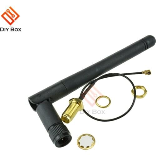 2.4G SMA Antenna Extension Cable 3DBI Gain Antenna for Arduino ESP8266 Serial Wifi Module ESP-02