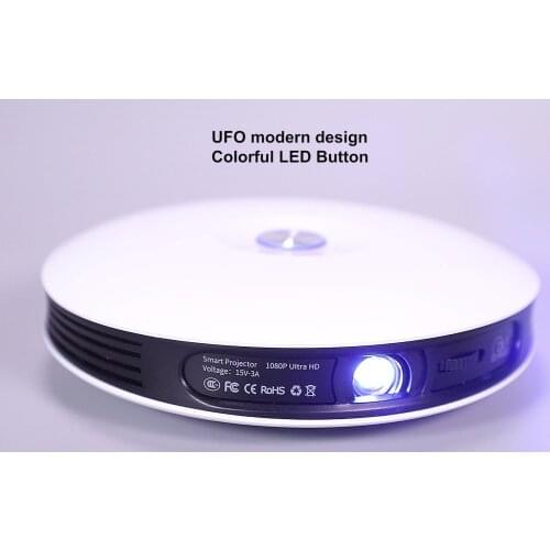 2021 Newest 3D 4K Wireless Projector 1080P DLP Smart Mobile Android Mini LED Wifi Projector