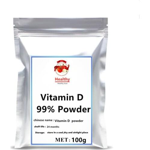 99% Vitamin D Powder vitamin d 10000 iu supplement for health younger-looking skin Supports immune&muscle and bone
