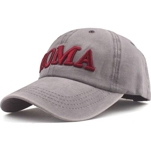 Xthree Summer Baseball Cap Fitted Hat Casual Cap Gorras Roma Letter mbroidery Hip Hop Snapback Hats Wash Cap for Men Women