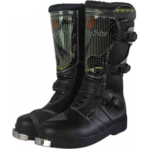 Motorcycle Riding Boots Men Shoes Racing Motocross Boot Off-Road Motorbike Riding Moto Boots Waterproof Shoes