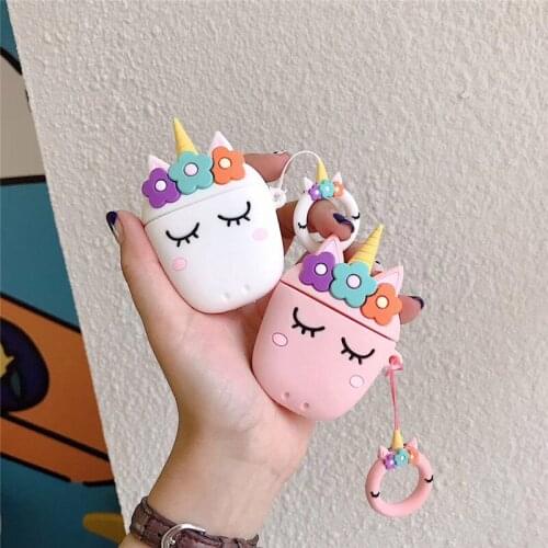 For AirPod 2 Case Cute Cartoon Soft Silicone Wireless Earphone Cases For Apple Airpods 1 2 Case Cute Cover Funda
