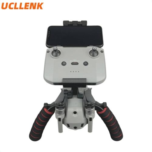 Drone Remote Control Handheld Dual Handle Gimbal Camera Stabilizer Connection Bracket Modified For DJI Mavic Air 2 Accessories
