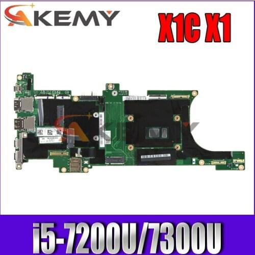 DX120 NM-B141 For Thinkpad X1C X1 Carbon 5th Gen Laptop Motherboard With i5-7200U/7300U 8GB-RAM FRU 01AY074 01AY084 100% Tested