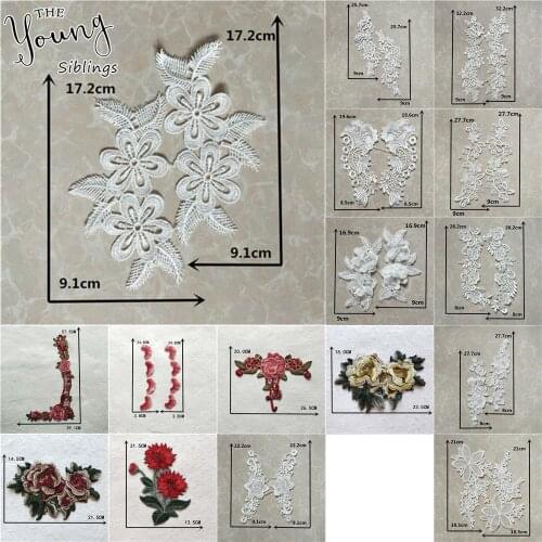 Best Selling Style Embroidery Lace Neckline Fabric DIY Lace Collar Fabric Craft Sewing Applique Clothing Decoration Accessories