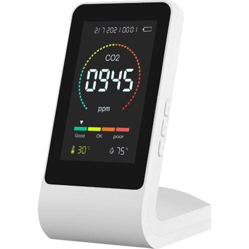 Carbon Dioxide Detector Tool Indoor Greenhouse Warehouse Temperature Humidity Air Quality Monitor CO2 TVOC Formaldehyde Detector