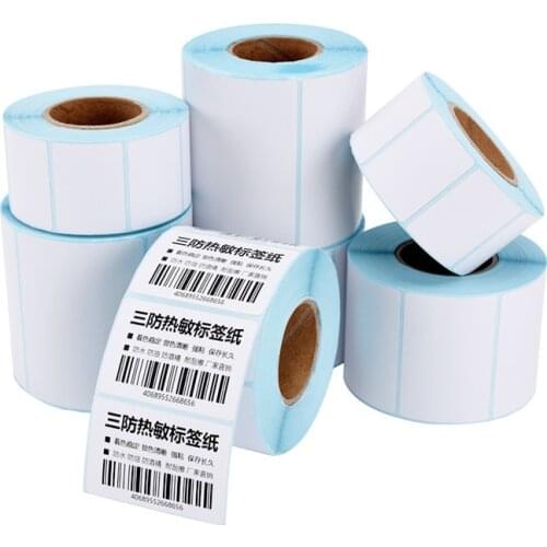 700pc Adhesive Thermal Label Sticker Paper for jars blank Supermarket Price Barcode Label Direct Print Waterproof Print Supplies