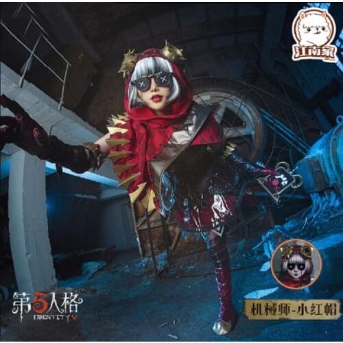 Game Identity V Cos Costume Mechanic Little Red Riding Hood suit full set