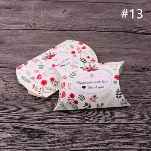 Beauty 10pcs/lot Colorful Flower Fashion Jewelry Display Box 6.5x9x2.5cm Handmade With Love Thank You Candy Earrings Package