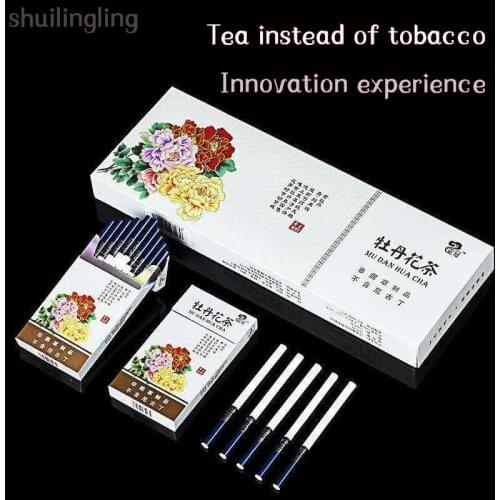 Hot Selling Peony Tea Cigarette Fine Tea Herbal Women Men Healthy No Nicotine & Tobacco Free freight