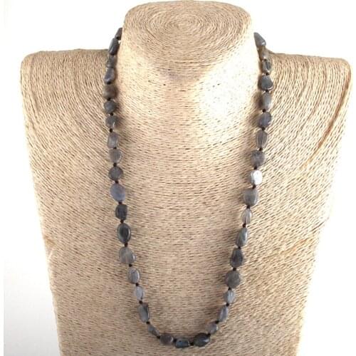 MD Fashion Boho Jewelry Random Shape Natural Stones Necklaces Women Bohemia Necklace