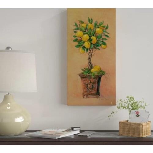 Wall Art Poster HD Botanical Potted Lemon Tree Prints Modular Pictures Canvas Painting Home Decoration For Living Room No Frame
