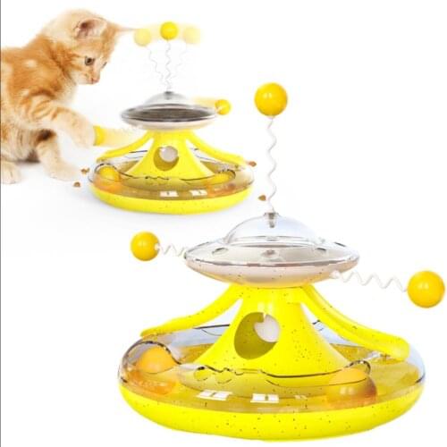 Cat tumbler cat track cat turntable leaking food toy funny cat baseball interactive cat toy cat supplies cat toys cat tunnel