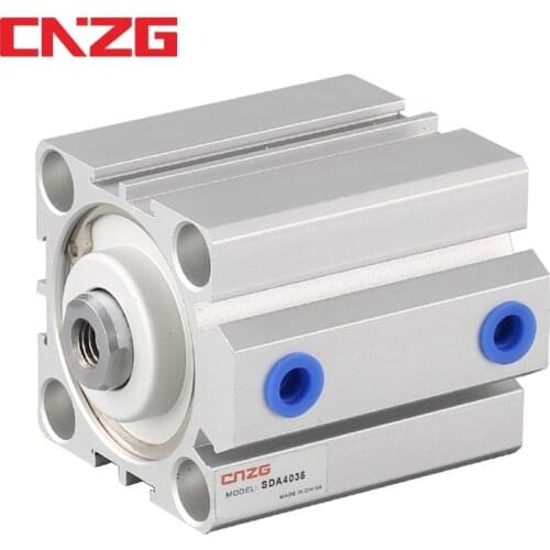 Air Cylinder SDA series Pneumatic Compact airtac type 16 20 25 32 40 50 63mm Bore to 5 10 15 20 25 30 35 40 45 50mm Stroke