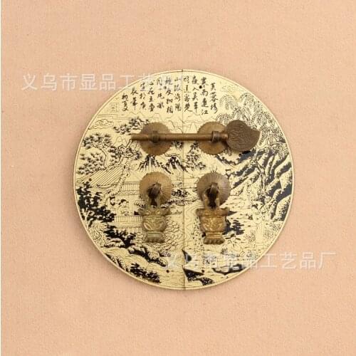 Ming cabinet factory direct copper fittings furniture accessories vintage antique cabinet door handle