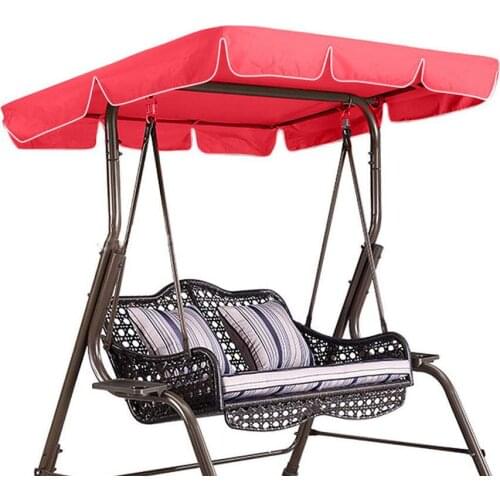 Garden Swing Replacement Canopy Waterproof Patio Swing Canopy UV Blocking Sunshade For Outdoor Picnic Swing Chair Awning