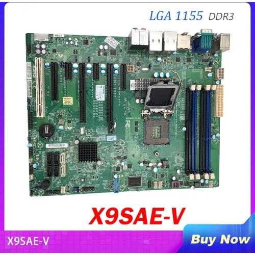 Server Motherboard For Supermicro X9SAE-V LGA 1155 support 1200V2 series C216 chip DDR3 Fully Tested
