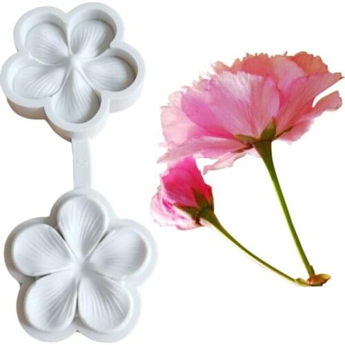 Cherry Blossom Silicone Mold Cake Decorating Chocolate Moulds,Gumpaste Sugarcraft Fondant Tools M2315