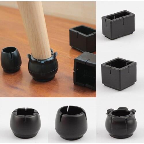Silicone Table Chair Leg Mat Non-Slip Chair Leg Caps Foot Protection Bottom Cover Pad Wood Floor Protectors Furniture Feet Socks