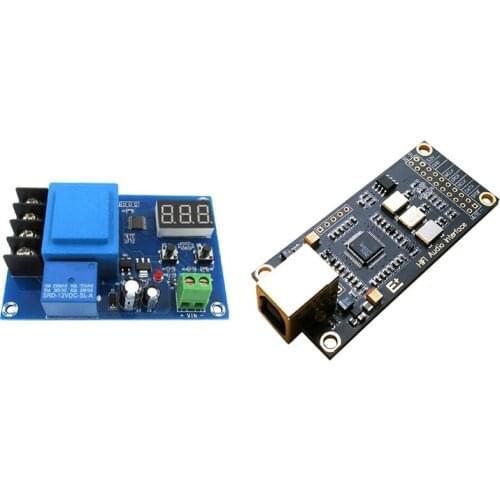 XH-M602 CNC Battery Control Charger Module & SA9227 HIFI Fever Audio USB Decoder Suite DAC Subcard Extension Card
