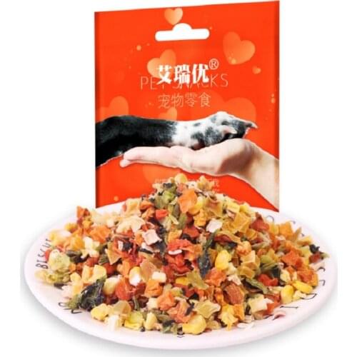 Dog Snacks Freeze-dried vegetables Clean Teeth Dog food Pet Snack Puppy Chew Training dog Reward Snack Delicious Food Feeder