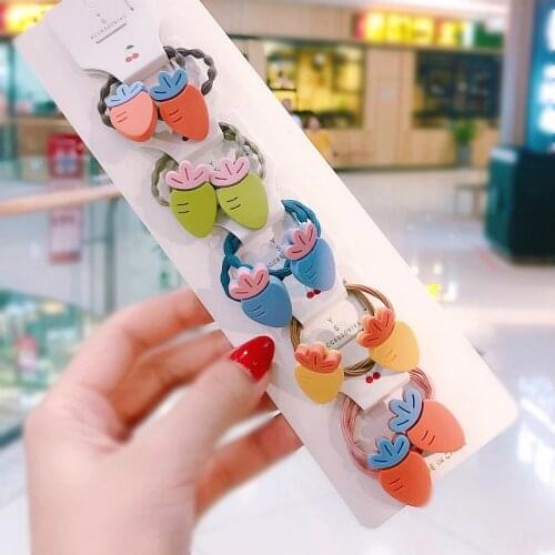 10pc Children Cute Head Rope Korean Modal Hair Accessories Girl Hair Ties Set