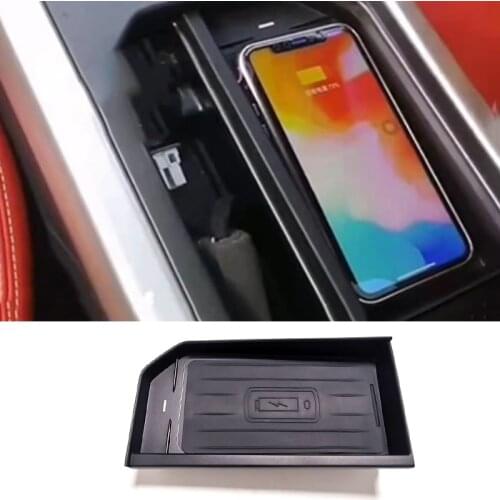 15W car QI wireless charger fast charging phone charger charging case phone holder for Range Rover Evoque 2015-2018 for iPhone