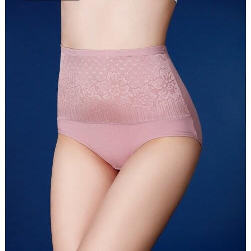 3pcs/lot new Cotton panties abdomen hip lift ladies underwear womens cotton briefs high waist women breathable underpants