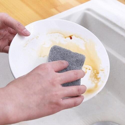 5pcs New Double-sided Cleaning Sponge Cleaning Dish Washing Catering Scourer Scouring Pads Kitchen Strong Dish Towels Household
