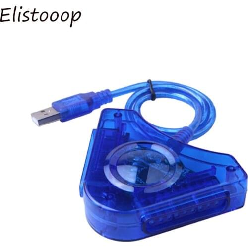 Joypad Game USB Dual Player Converter Adapter Cable For PS2 Games CD For Playstation 2 PC USB Game Controller