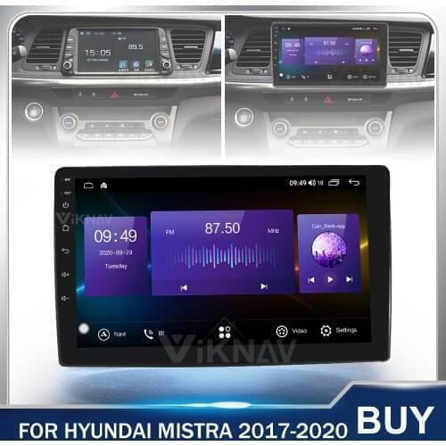 10 Inch Android Car Radio GPS Navigation Touch Screen For Hyundai MISTRA 2017 2018 2019 2020 Multimedia Player Head Unit 128g